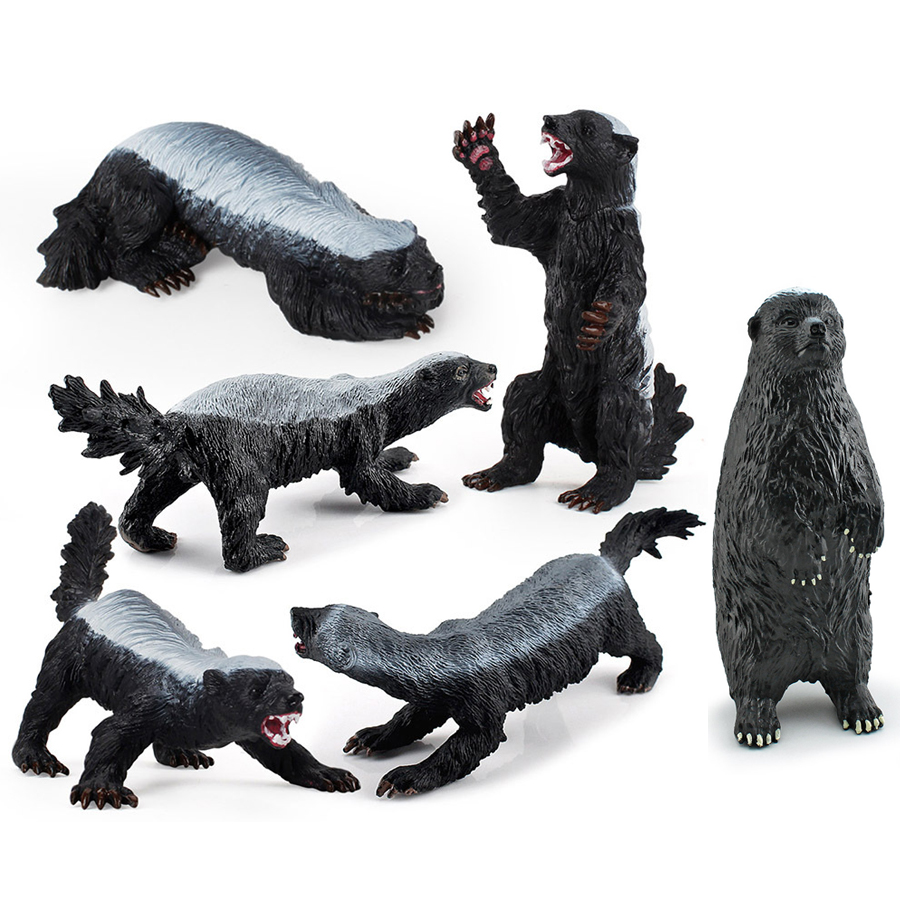 Kids Education Product - Realistisches Honigbadger-Modell, Simulation von Wildtieren, Figuren,