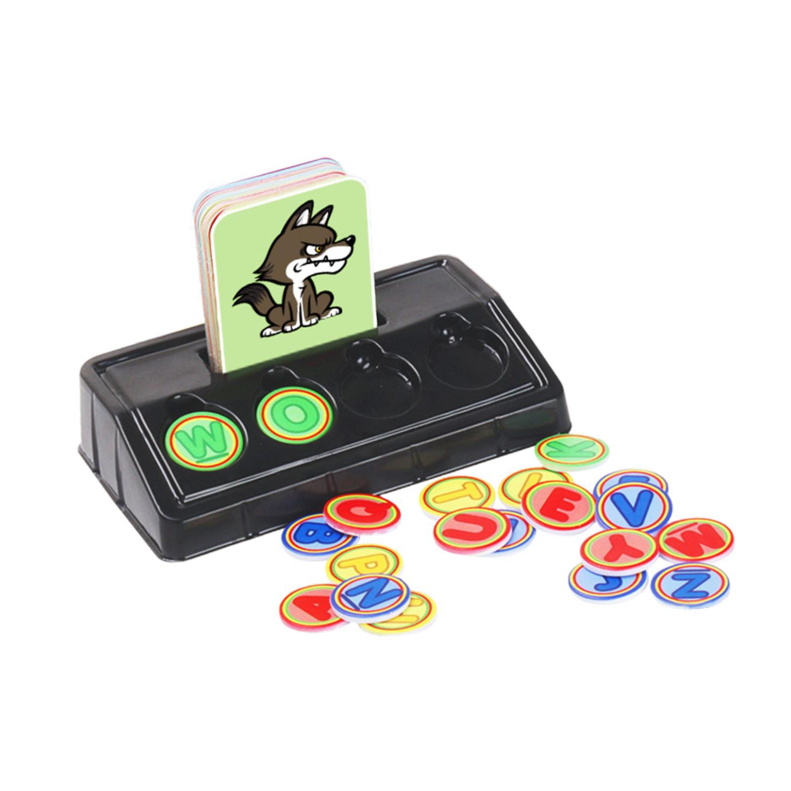 Flash Card Alphabet - ABC Alphabet-Erkennungsspiel Lernkarten ABC-Buchstaben Kinder-Geschenk Buchstaben-Zuordnungsspiel