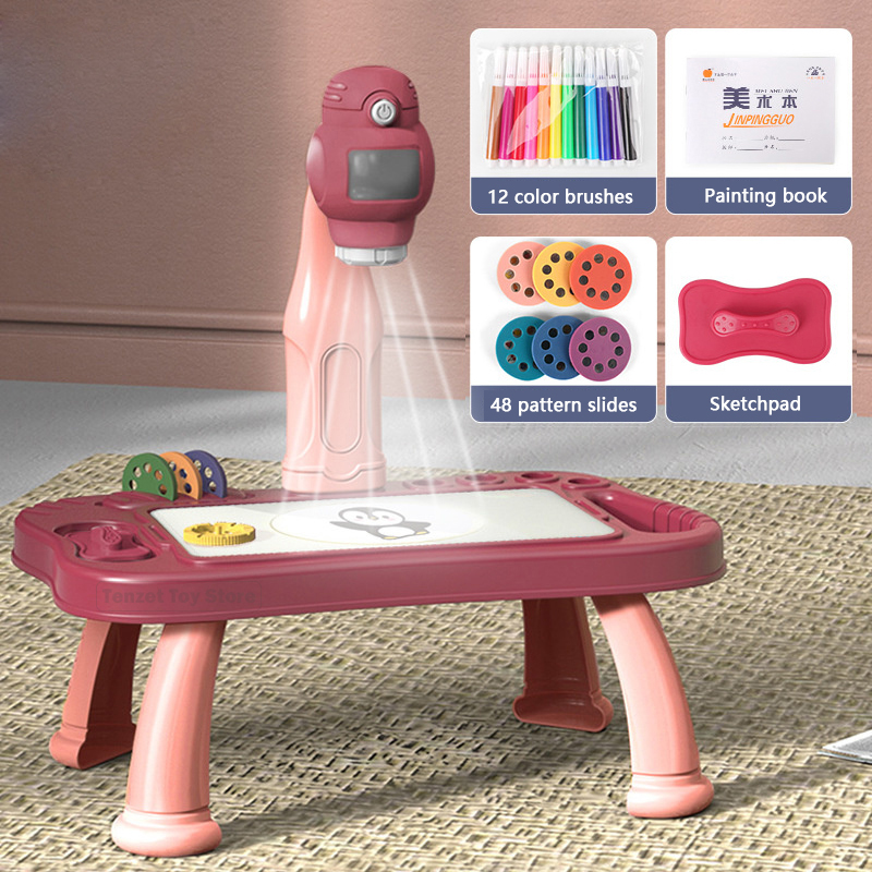 Kids Education Tools - Smart Projektor Kinder Malerei Tisch Set