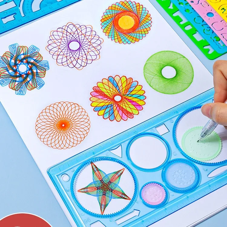 Kids Education Template - Geometrie Spirograph Zeichnung Schablonen Set Tier