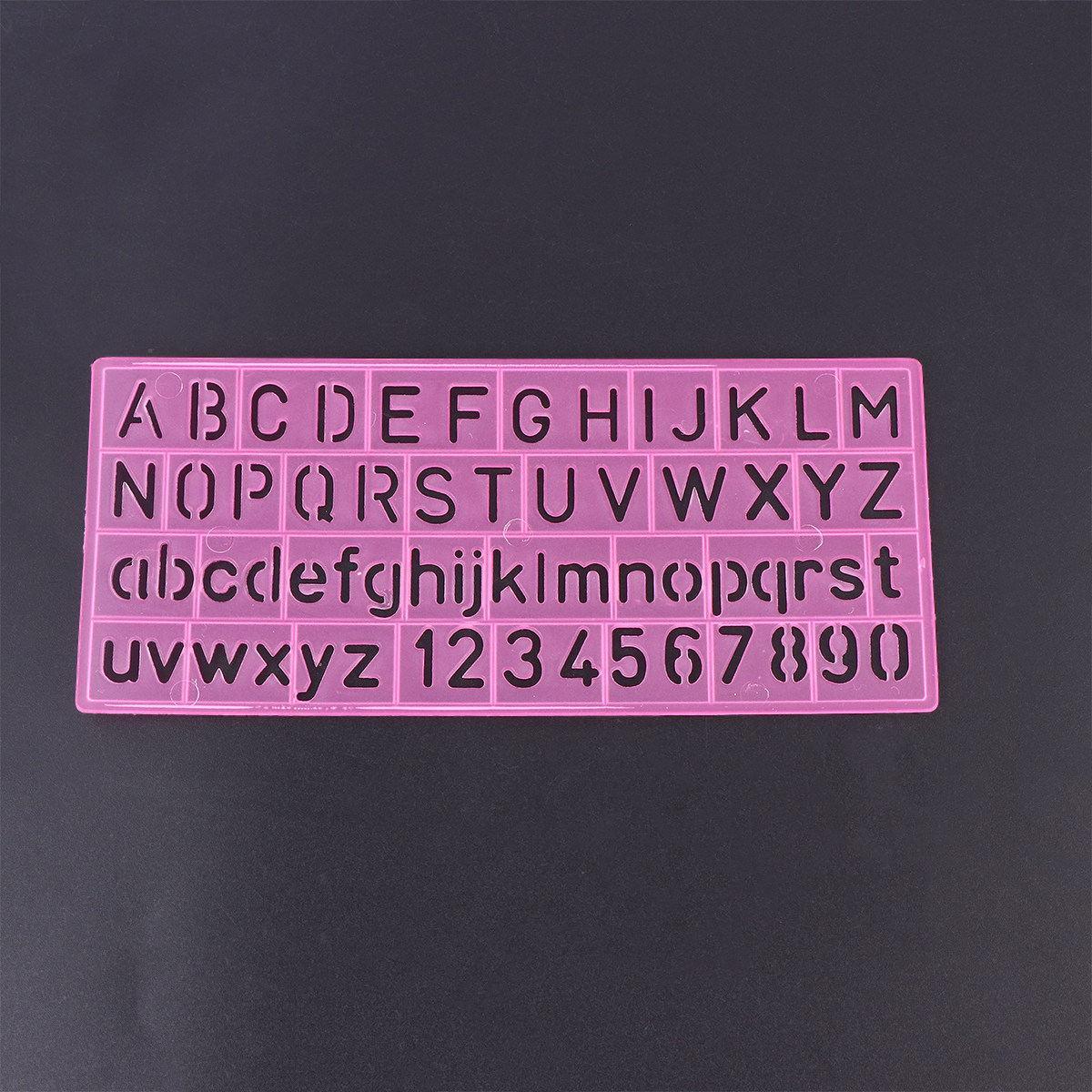 Kids Education Number - 4 Stück Kunststoff-Graffiti-Lineale, Alphabet-Zahlen-Symbol-Vorlagen für Kinder