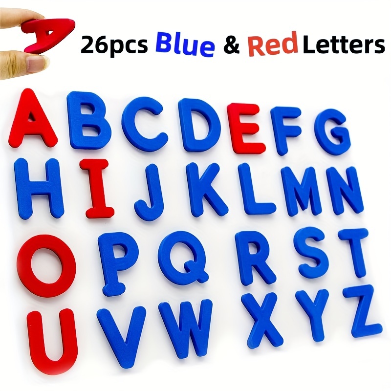 Kids Education Alphabet Numbers - Rot & Blau Englischer Buchstabe Magnetische