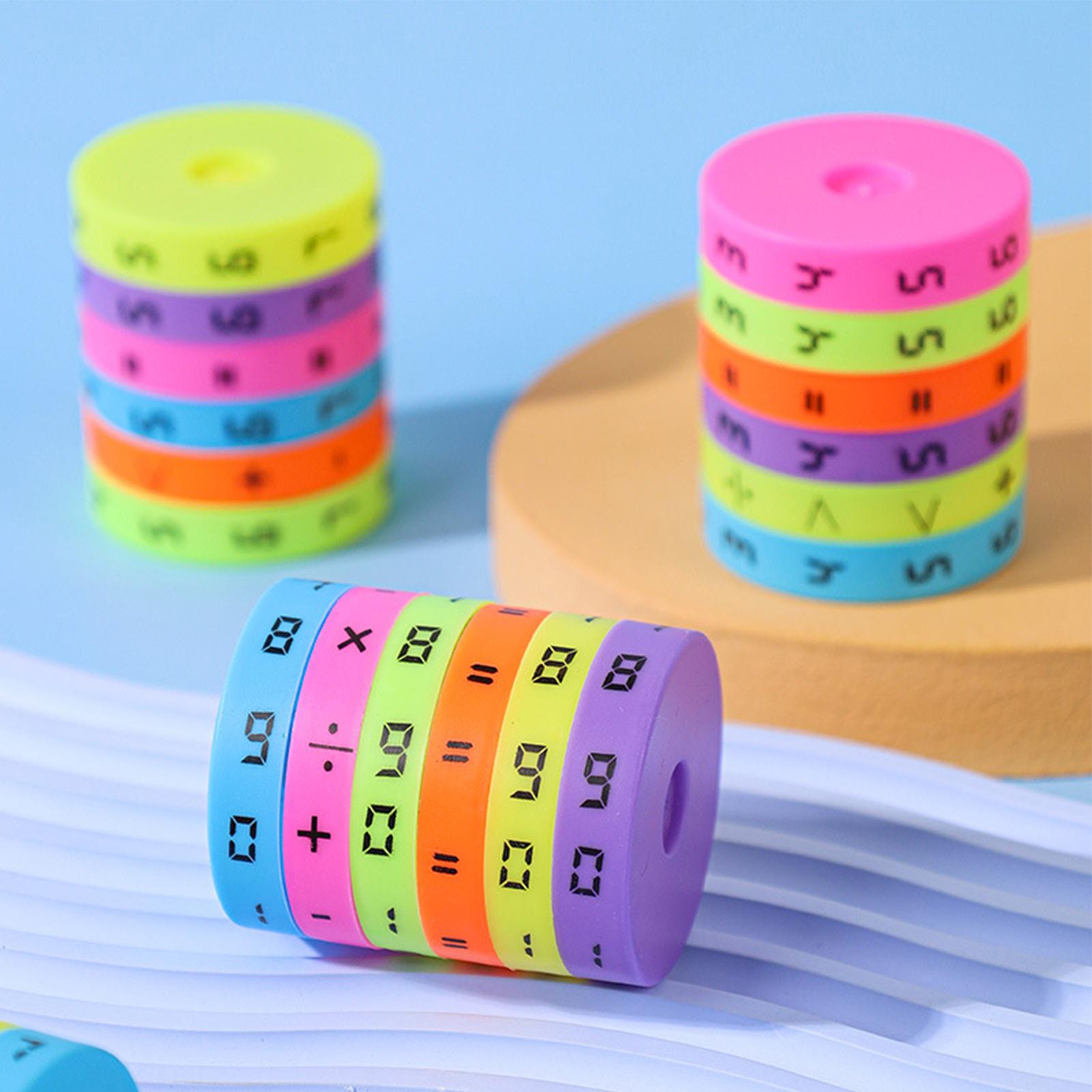 Kids Education Number - Montessori Magischer Zylinder Mathematik-Zahlenwürfel Arithmetik-Spielzeug Kinder-Mathe-Zählspiel
