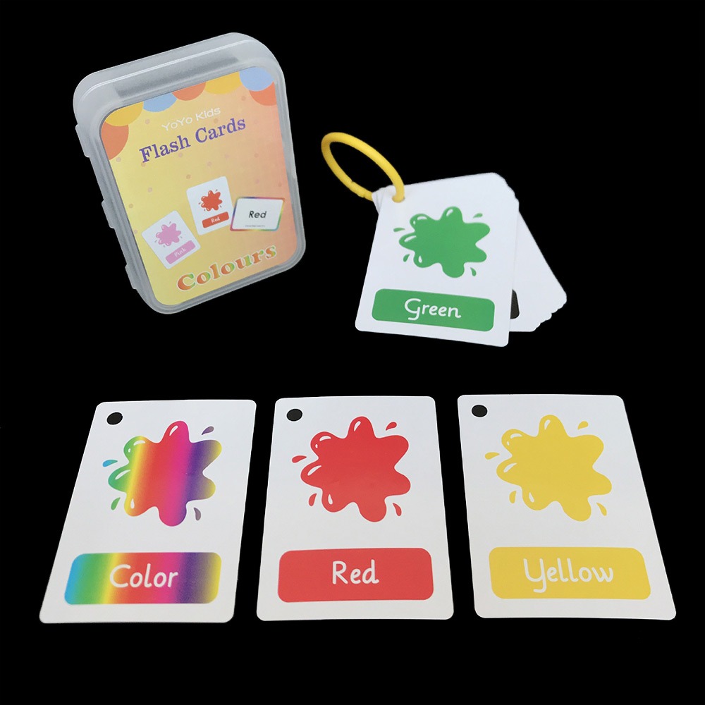 Flash Card Alphabet - Mit Ring-Alphabet-Diagramm, Buchstaben, Zahlen, Farben, Frühpädagogische