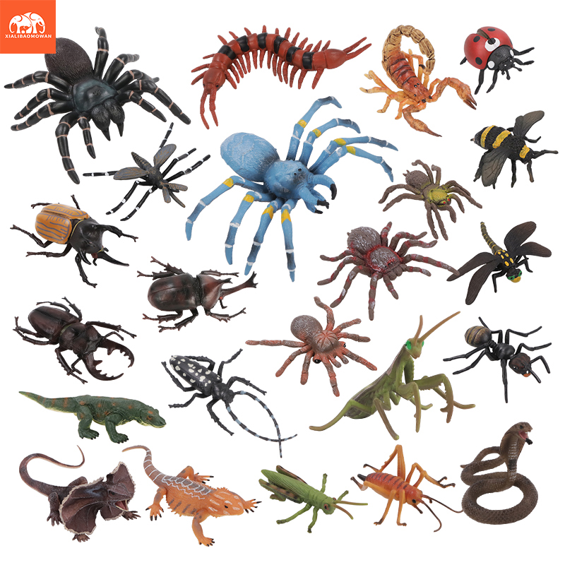 Kids Education Product - Lehrreiches Simulations-Insekten- und Wildtier-Actionfiguren-Set - Spinne