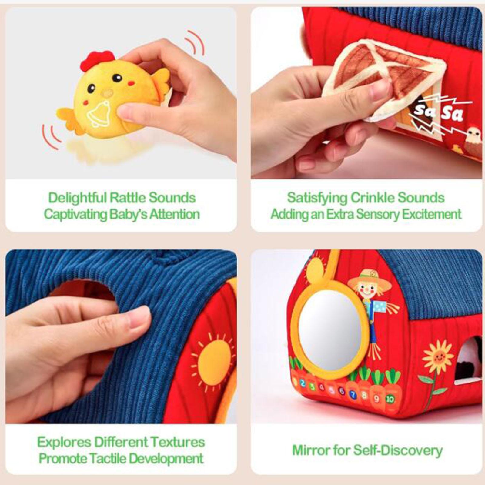 Kids Education Learn Tv - Plüsch-Bauernhoftiere als Geschenke, Weiche Osterkorb-Füller, Lehrreiche