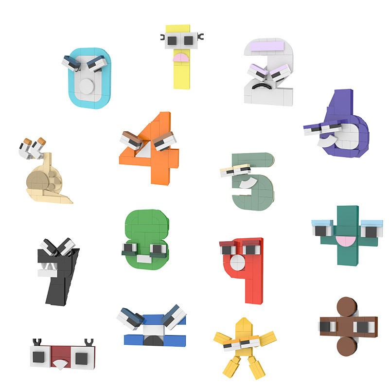Kids Education Alphabet Numbers - Kreative MOC Nummer Lore Alphabet Cartoon