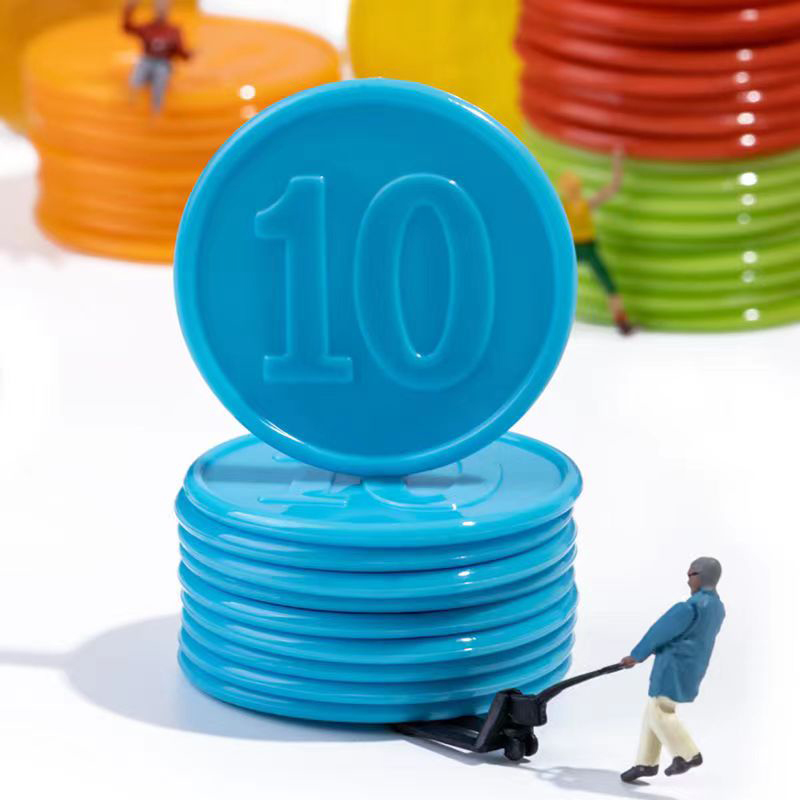 40 Stück Pokerchips mit Zahlen – Kids Education Number Bewertung und Preis
