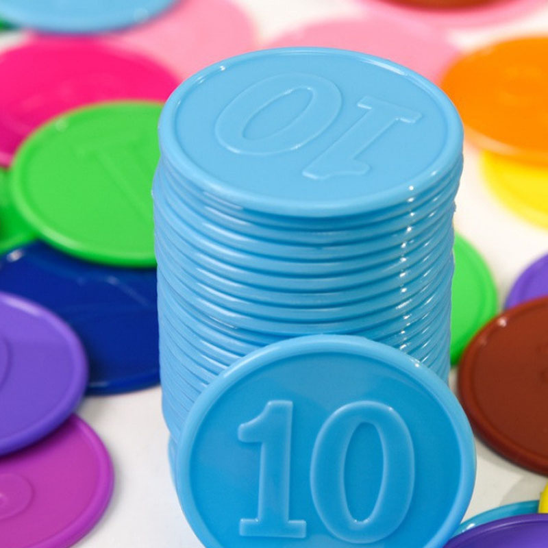 40 Stück Pokerchips mit Zahlen – Kids Education Number Bewertung und Preis