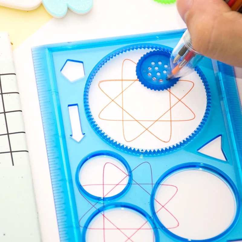 Geometrie-Spirograph Zeichensc – Kids Education Template Bewertung und Preis