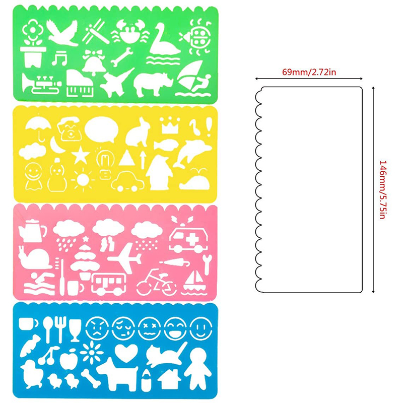13 stücke Tier Geometrie Spiro – Kids Education Template Bewertung und Preis