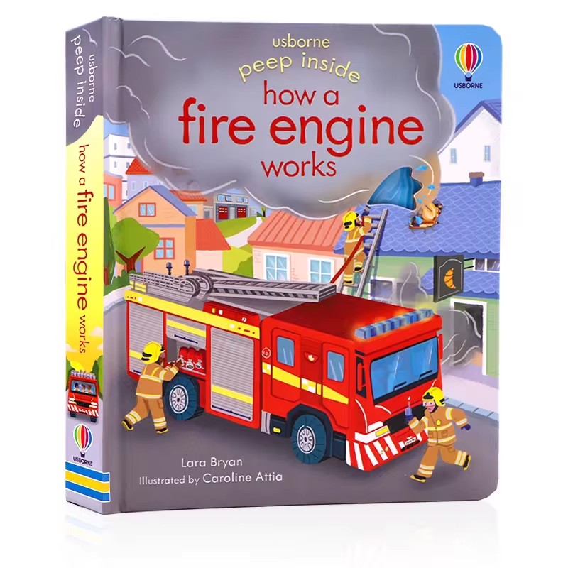Usborne Peep Inside How A Fire – Kids Education Books Bewertung und Preis
