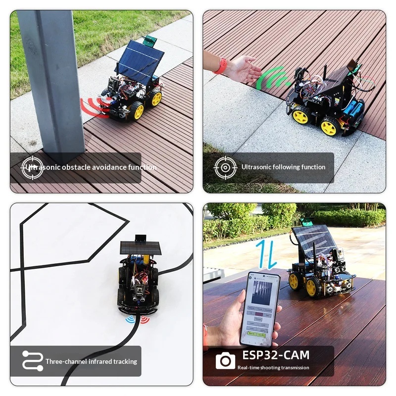 Solarbetriebenes ESP32 CAM Pro – Coding Robot Toy Bewertung und Preis