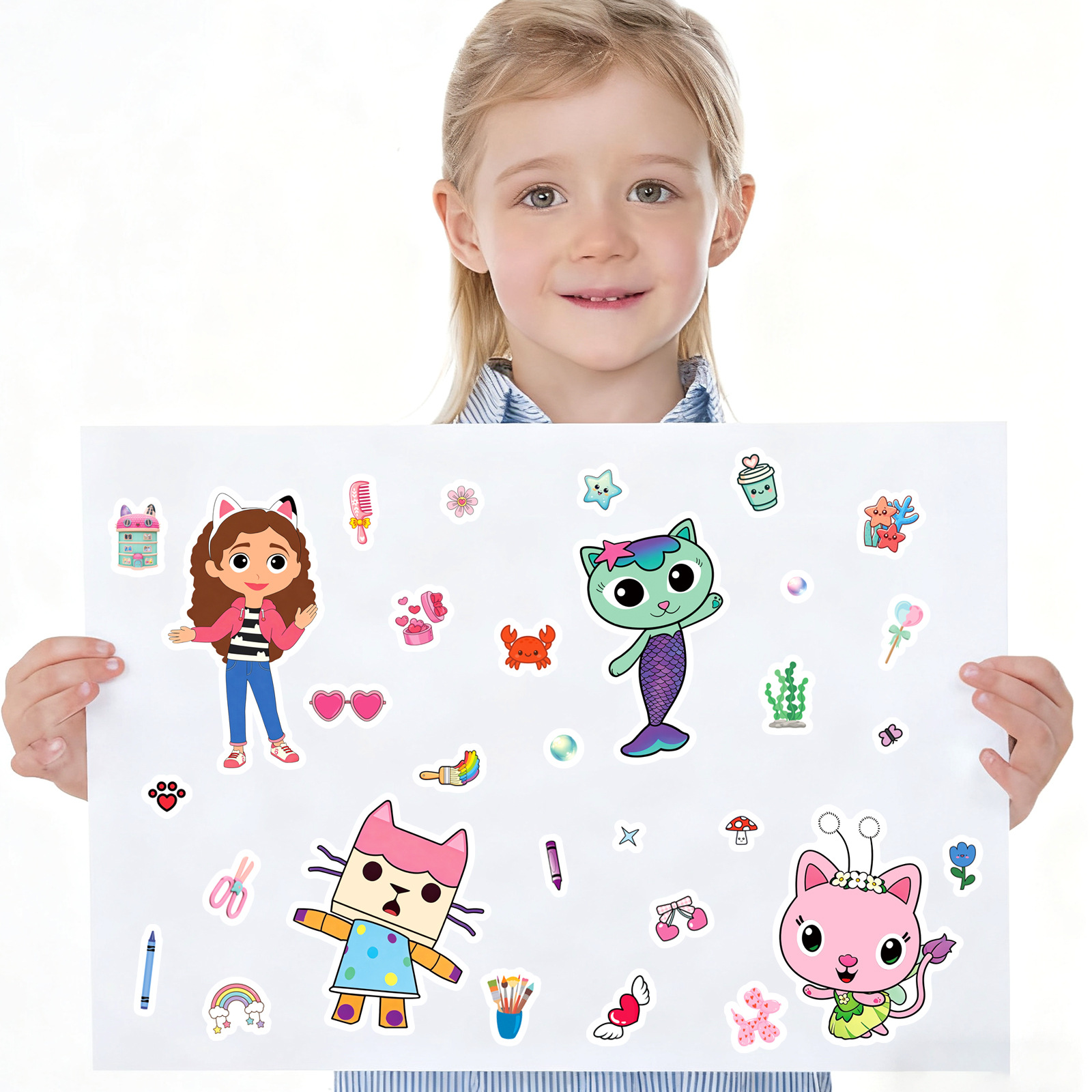8/16 Blätter Gabby's Dollhouse – Kids Education Things Bewertung und Preis