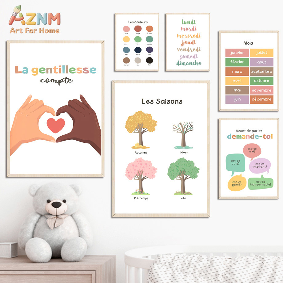 AZNM Französische Kinder-Lern- – Kids Education Alphabet Numbers Bewertung und Preis