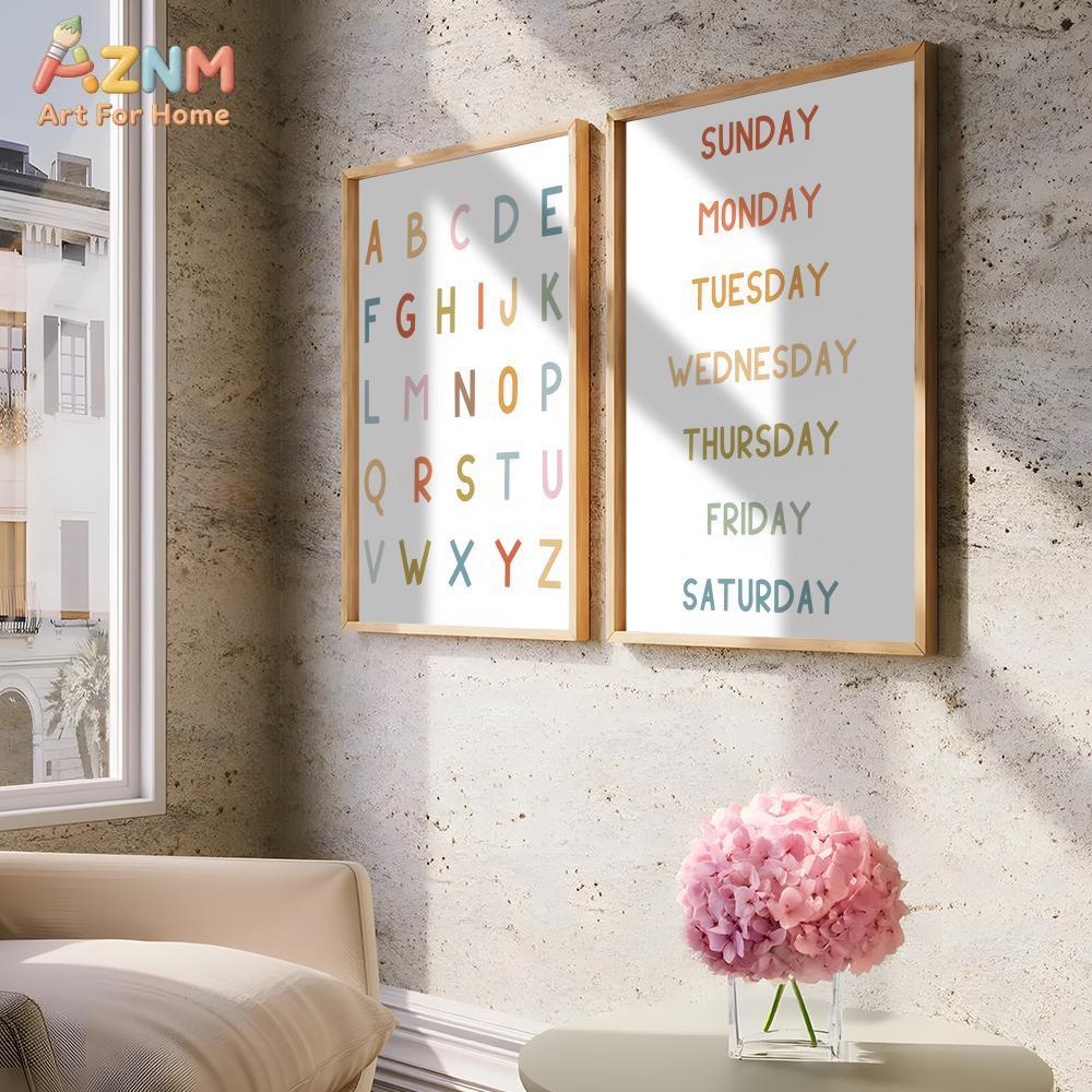AZNM Pädagogisches Alphabet-Za – Kids Education Alphabet Numbers Bewertung und Preis