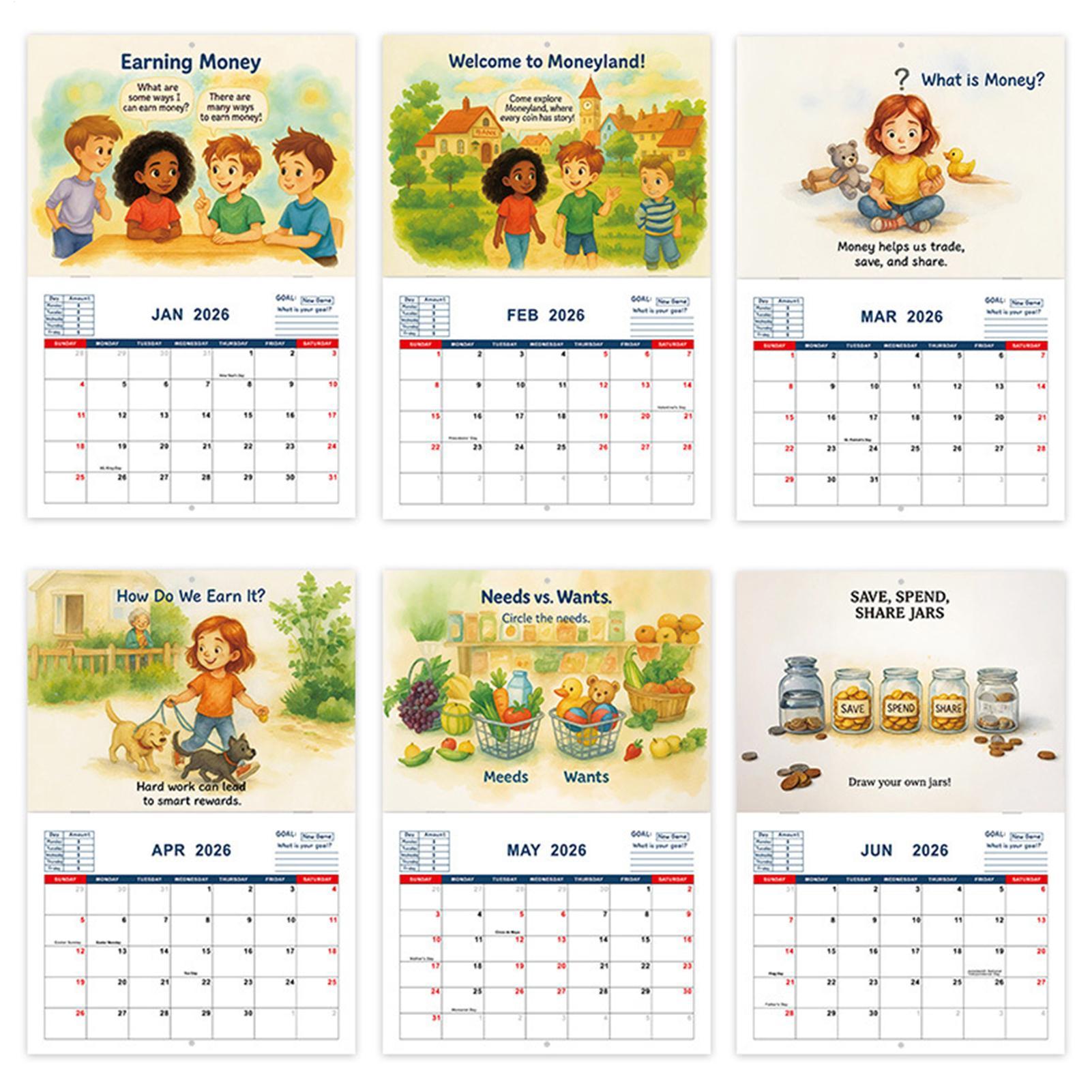 Kalendertafel für Kinder 2026, – Kids Education Plan Bewertung und Preis