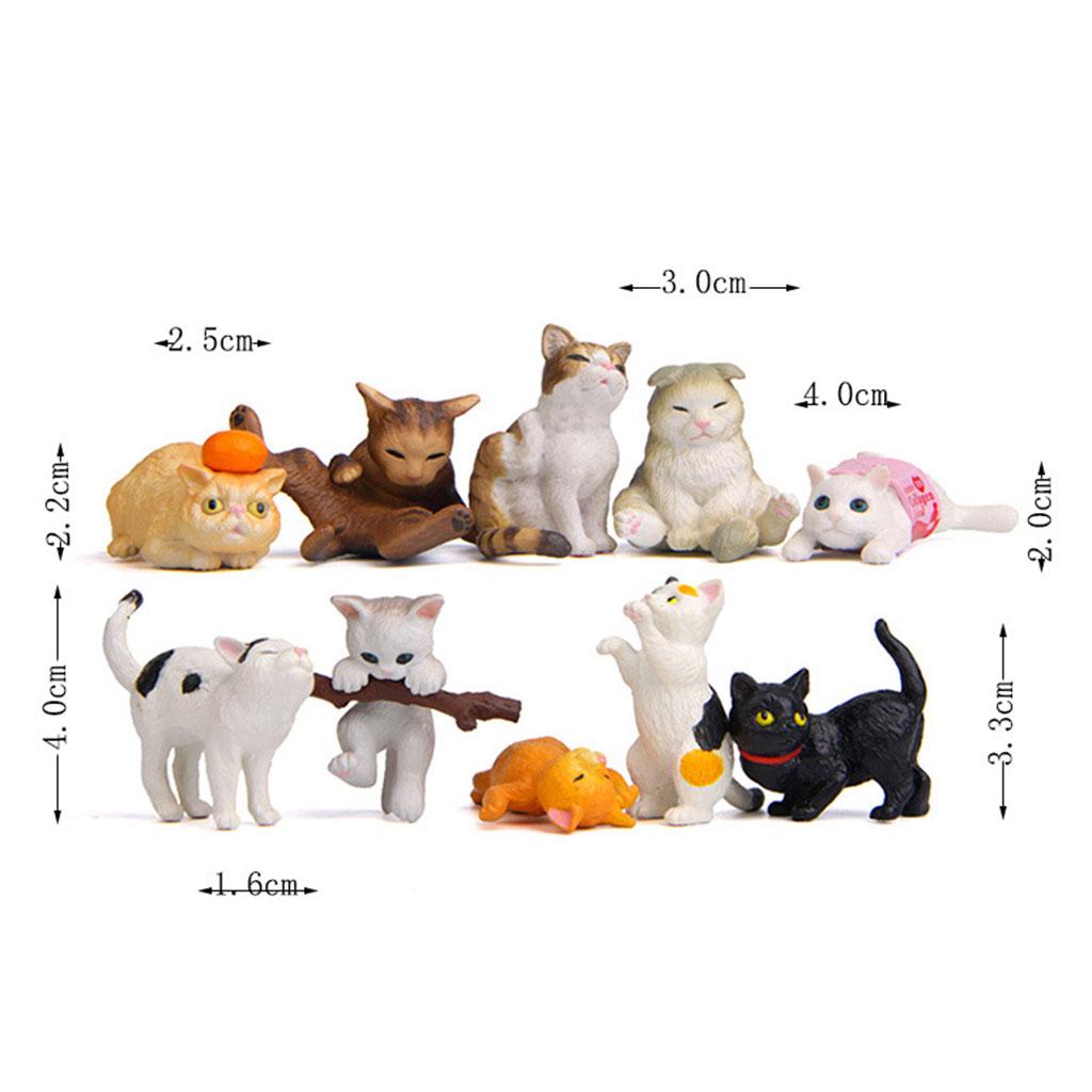 10 Stück PVC-Katzenfiguren, Ti – Kids Education Learn Tv Bewertung und Preis