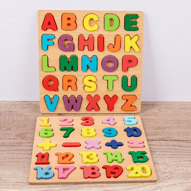 Holz-Alphabet-Puzzle, Brett, Z – Kids Education Alphabet Numbers Bewertung und Preis