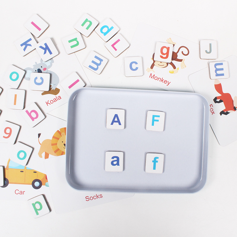 Holzpuzzle, Karteikarten, Spie – Flash Card Alphabet Bewertung und Preis