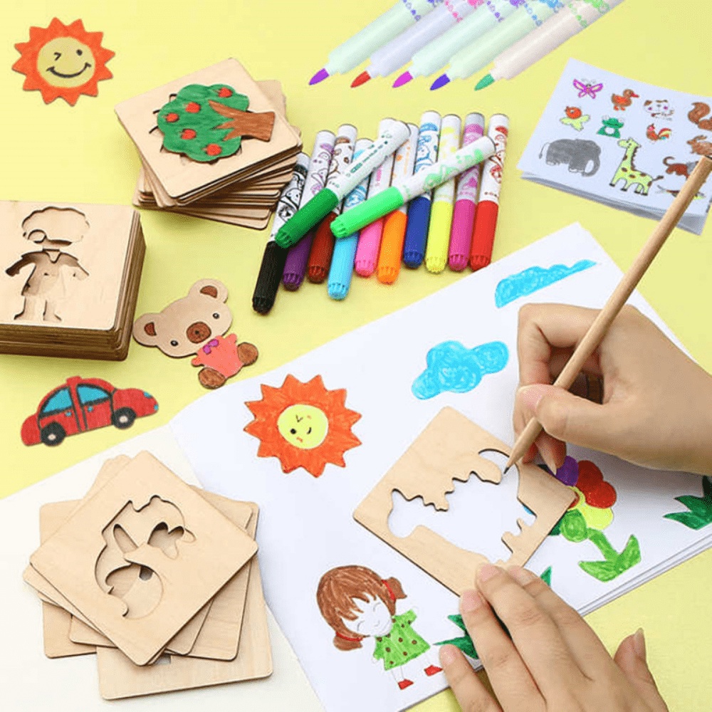 20 stücke Kinder Zeichnung Spi – Kids Education Template Bewertung und Preis