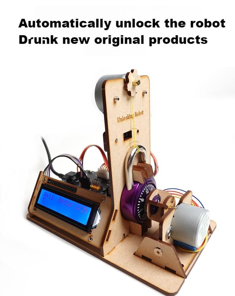 Automatischer Entriegelungsrob – Coding Robot Toy Bewertung und Preis